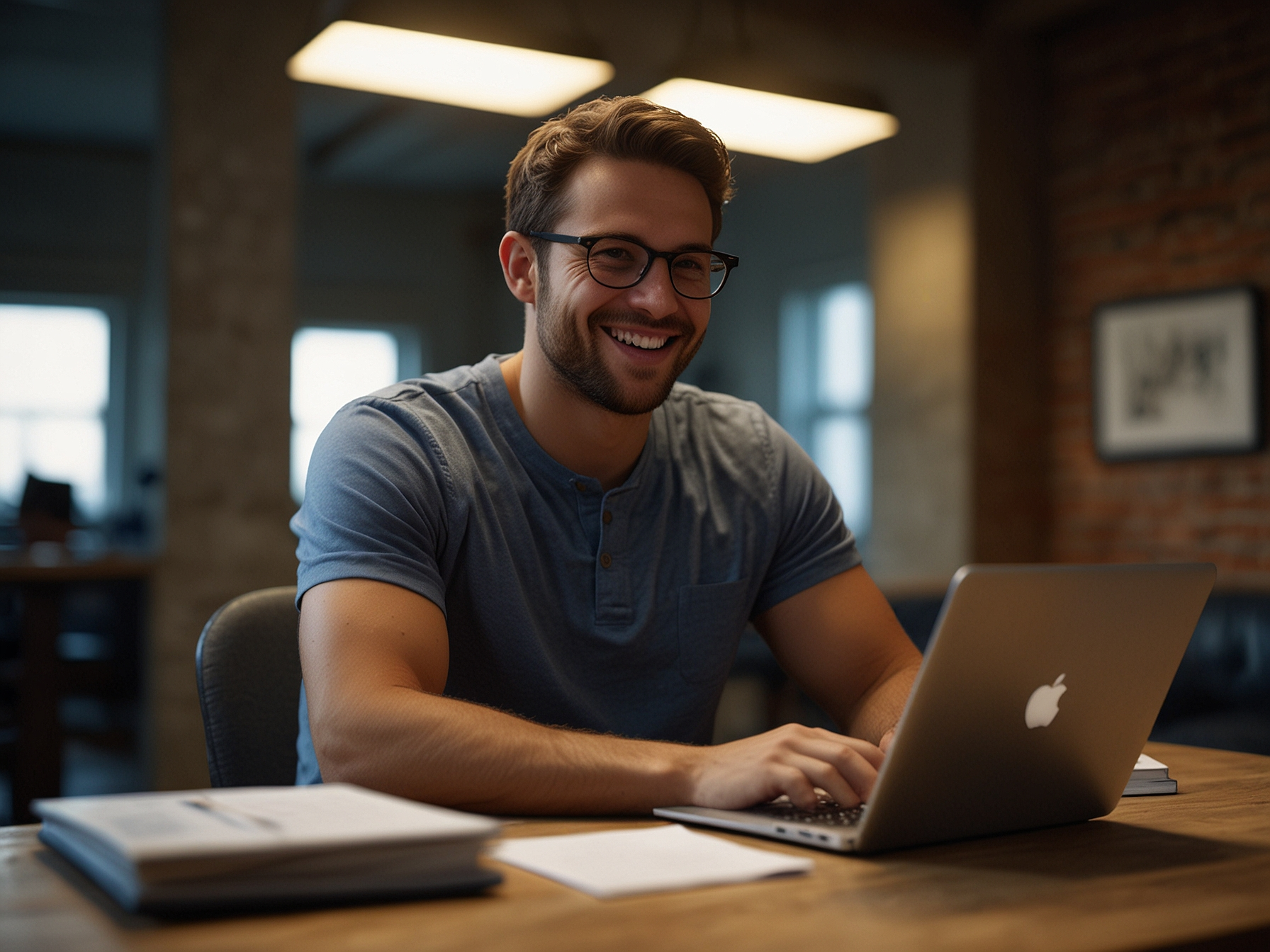 User registering on desktop